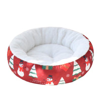 Christmas Round Pet Nest