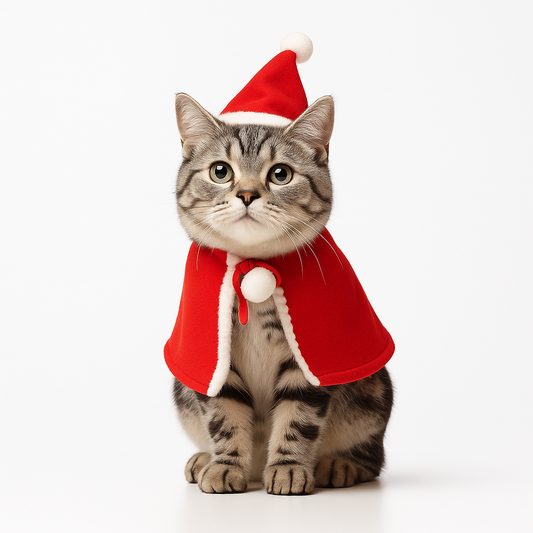 Pet Christmas Party Dog Cloak Pet Cat Hat Shawl suit